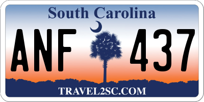 SC license plate ANF437