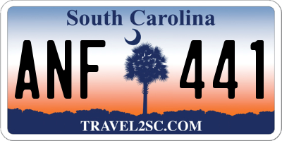SC license plate ANF441