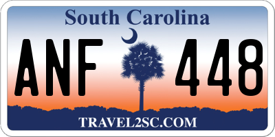 SC license plate ANF448
