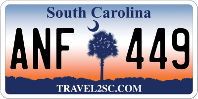 SC license plate ANF449
