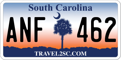 SC license plate ANF462