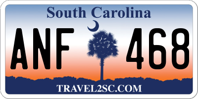 SC license plate ANF468