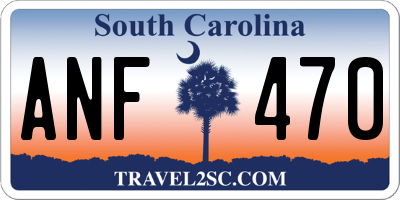 SC license plate ANF470