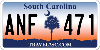 SC license plate ANF471