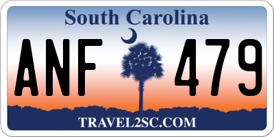 SC license plate ANF479