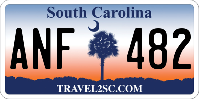 SC license plate ANF482