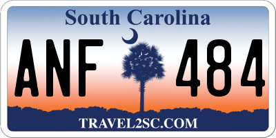 SC license plate ANF484