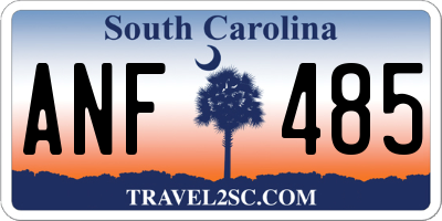 SC license plate ANF485