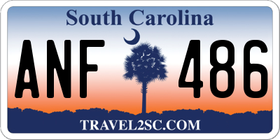 SC license plate ANF486