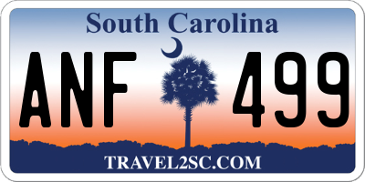 SC license plate ANF499