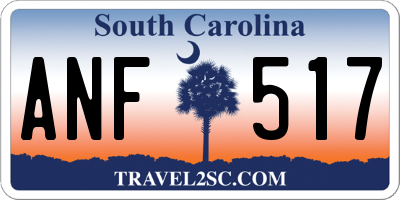 SC license plate ANF517