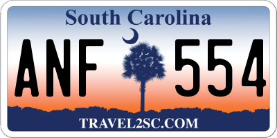 SC license plate ANF554