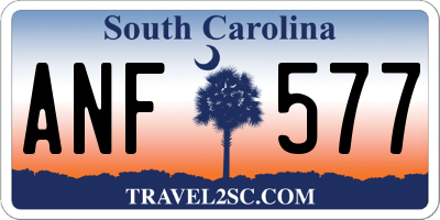 SC license plate ANF577