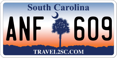 SC license plate ANF609