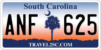 SC license plate ANF625