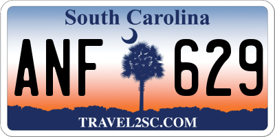 SC license plate ANF629