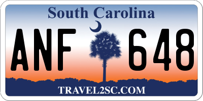 SC license plate ANF648