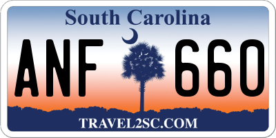 SC license plate ANF660