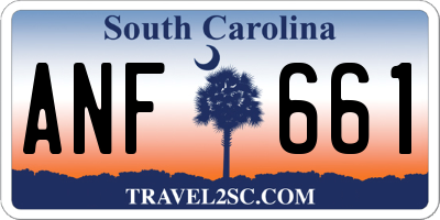 SC license plate ANF661