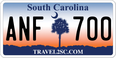 SC license plate ANF700