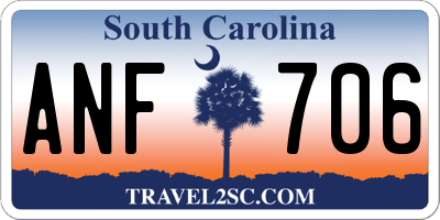 SC license plate ANF706