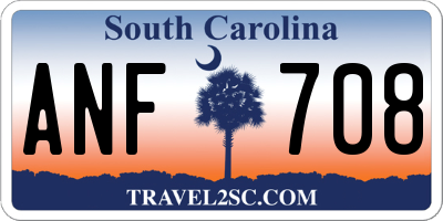 SC license plate ANF708