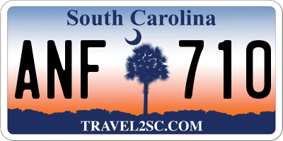 SC license plate ANF710