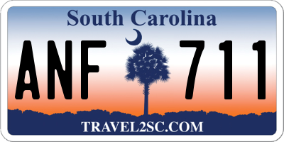 SC license plate ANF711