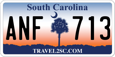 SC license plate ANF713