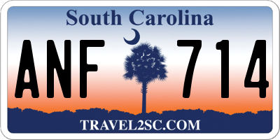 SC license plate ANF714
