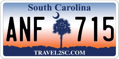 SC license plate ANF715