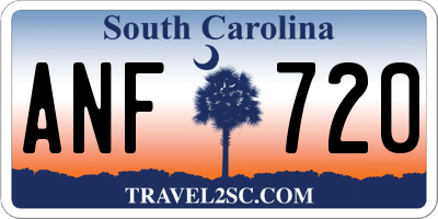 SC license plate ANF720