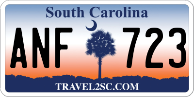 SC license plate ANF723