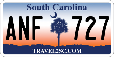 SC license plate ANF727