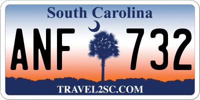 SC license plate ANF732
