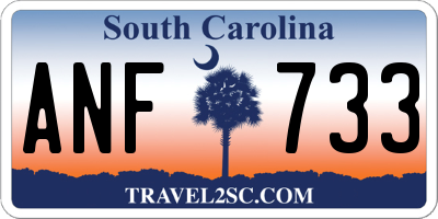 SC license plate ANF733