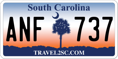 SC license plate ANF737