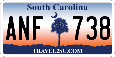 SC license plate ANF738
