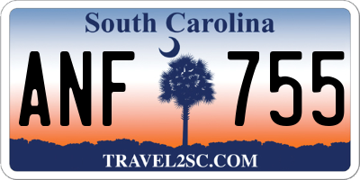 SC license plate ANF755