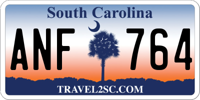 SC license plate ANF764