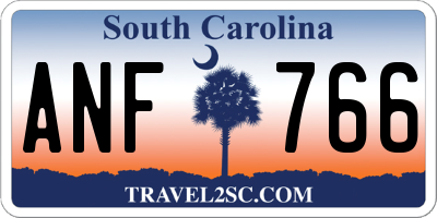SC license plate ANF766