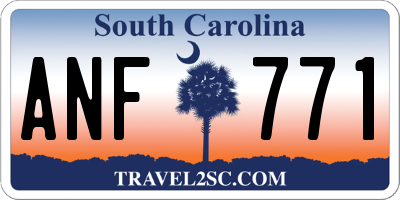 SC license plate ANF771