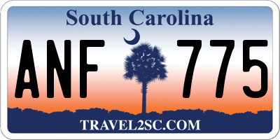 SC license plate ANF775