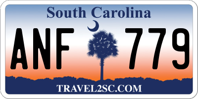 SC license plate ANF779