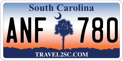 SC license plate ANF780