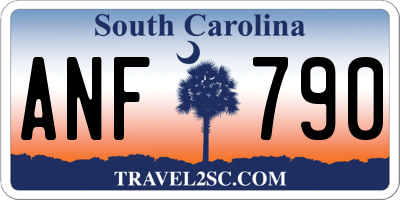 SC license plate ANF790