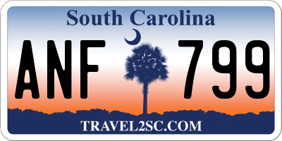 SC license plate ANF799