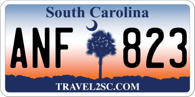SC license plate ANF823