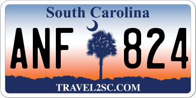 SC license plate ANF824