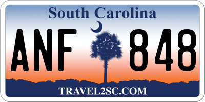 SC license plate ANF848